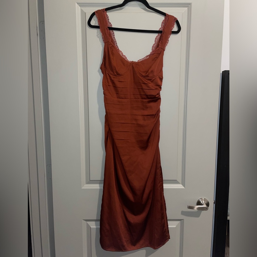 ASTR the Label Alva Rust Dress